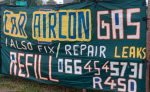 Car aircon and gas